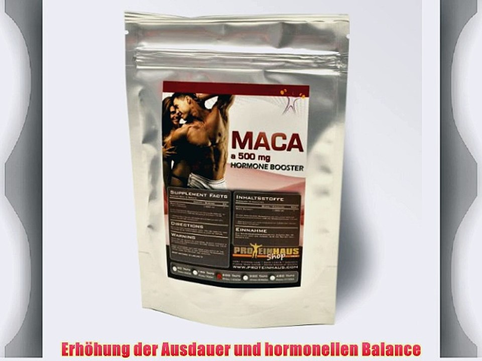 Proteinhaus - MACA Extrakt Testosteron Booster 400 Tabletten