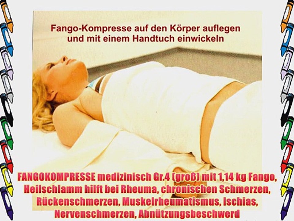 FANGOKOMPRESSE medizinisch Gr.4 (gro?) mit 114 kg Fango Heilschlamm hilft bei Rheuma chronischen