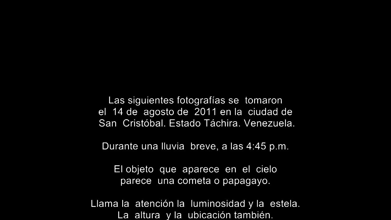 Objeto en el cielo de San Cristóbal. Táchira. Venezuela OVNI?
