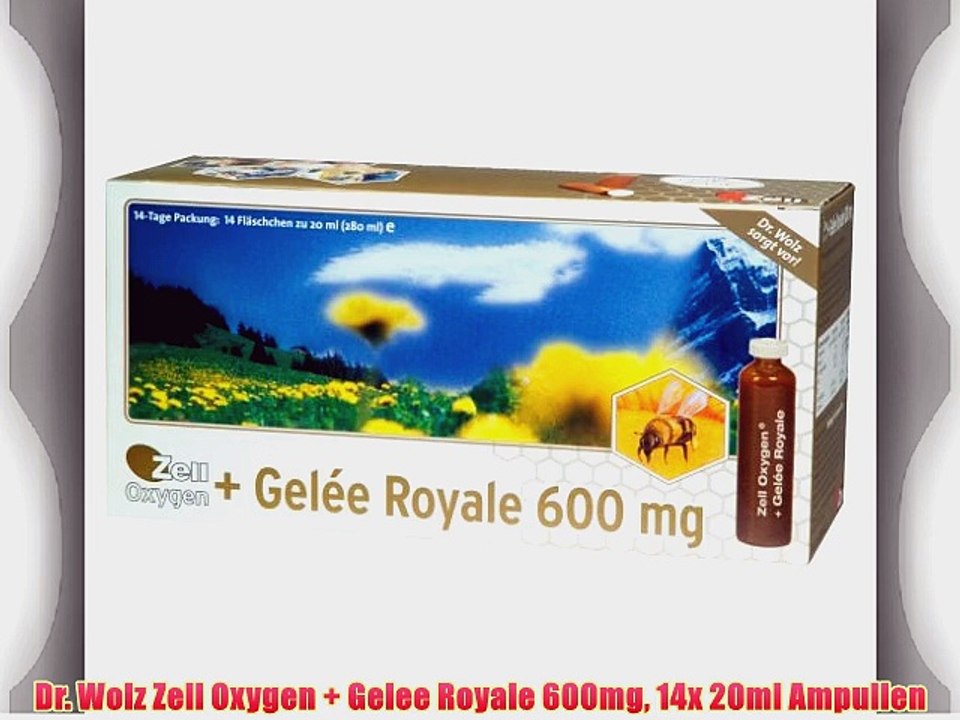 Dr. Wolz Zell Oxygen   Gelee Royale 600mg 14x 20ml Ampullen