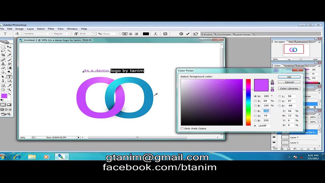 Photoshop tutorial bangla   Creative logo design