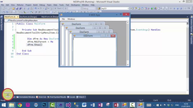 VB.NET Create MDI Application In Urdu