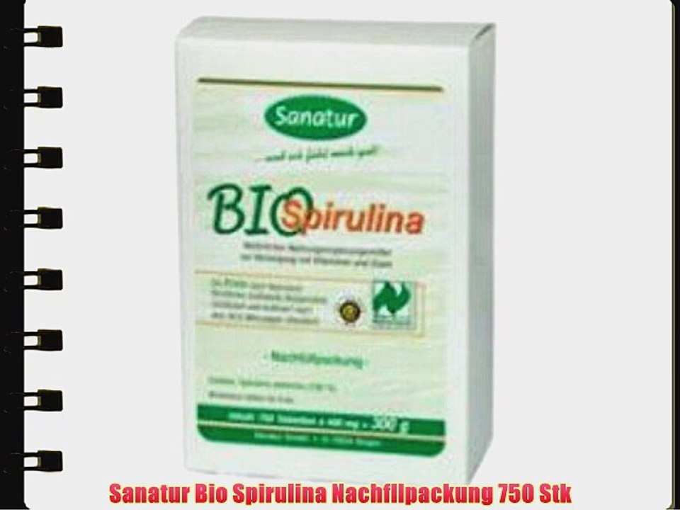 Sanatur Bio Spirulina Nachfllpackung 750 Stk