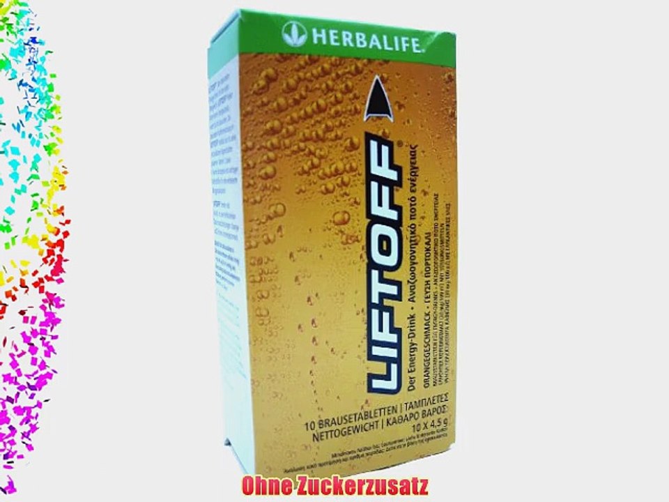 Herbalife LiftOff belebender Energy-Drink Geschmacksrichtung Orange 10 Brausetabletten 45 gr