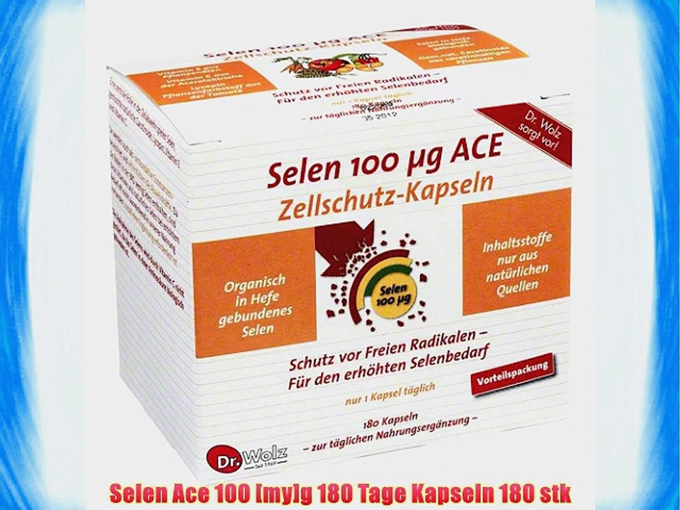 Selen Ace 100 [my]g 180 Tage Kapseln 180 stk