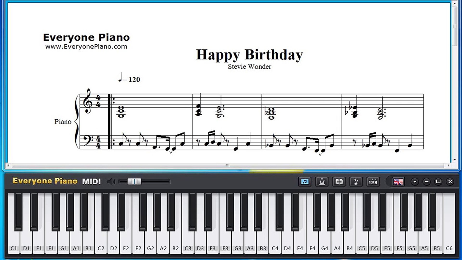 Free Happy Birthday - Stevie Wonder Piano Sheet Music Tutorial - video  Dailymotion