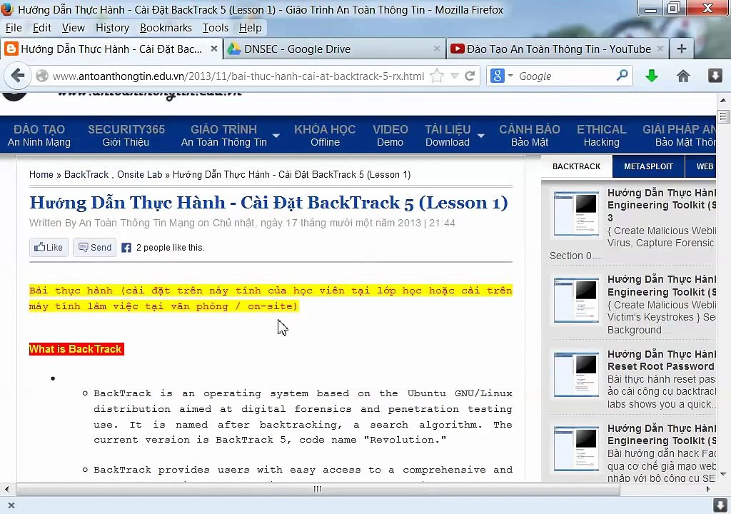Hướng dẫn cài đặt BackTrack 5 R3 trên máy ảo VMWare