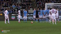 Adem Ljajic Fantastic Free Kick Goal AS Roma 2 - 2 Manchester City 2015
