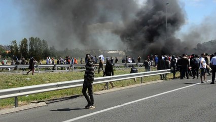 L'A16 évacuée par les salariés de la Scop SeaFrance