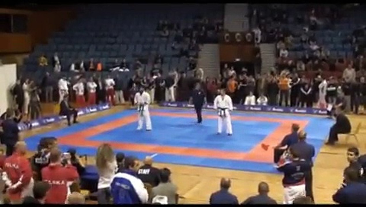Alejandro Navarro (Spain) vs Nicolae Stoian (Romania) Varna 2008 Kyokushin karate