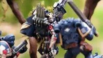 Stop motion Warhammer 40000 entrainement Space marines