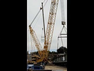 Bachant nouveau tablier du pont SNCF