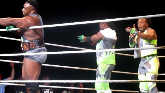 The New Day Serenades Us With A Song (WWE Jackson, MS 6/5/15)