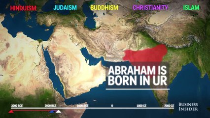 Comment les 5 principales religions se sont étendues à travers le temps