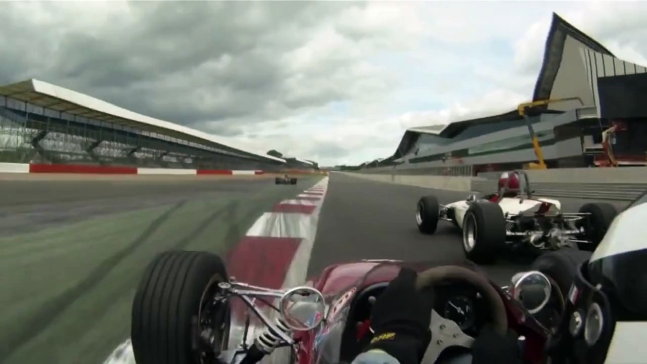 Silverstone GP onboard in a F3 1000cc "screamer" Tecno 69 (F3 Historic)