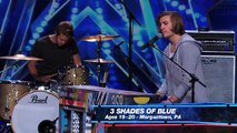 3 Shades of Blue  Pop Rock Band Covers Nina Simone's 'Feeling Good' America's Got Talent 2015