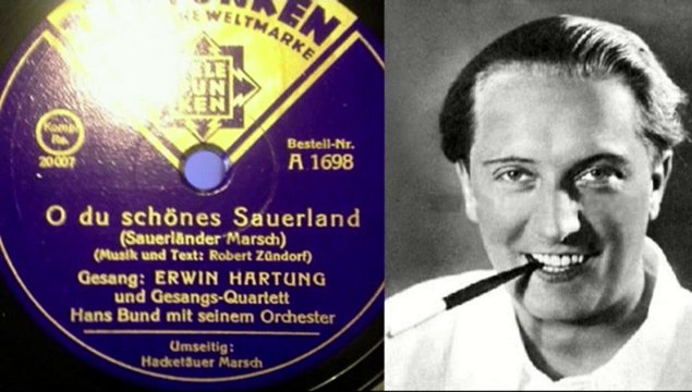 O du schönes Sauerland Sauerländer Marsch Erwin Hartung Hans Bund mit seinem Orchester