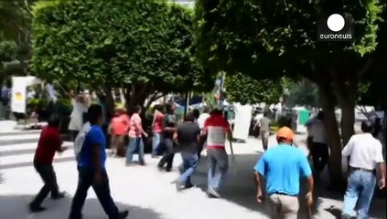 Batalla campal entre taxistas mexicanos en Chilpancingo
