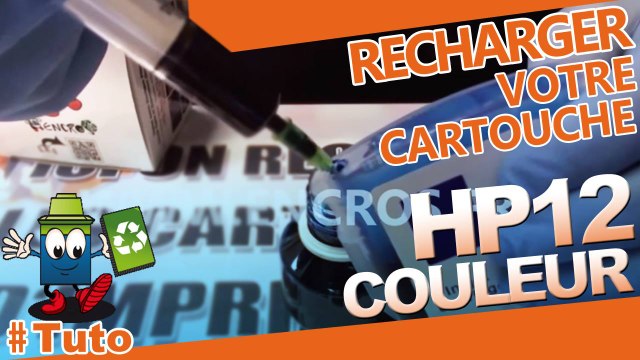 Comment recharger une cartouche HP 12 couleur