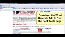 Create an SCC14 Barcode in Microsoft Word using Code 128 Barcode Fonts