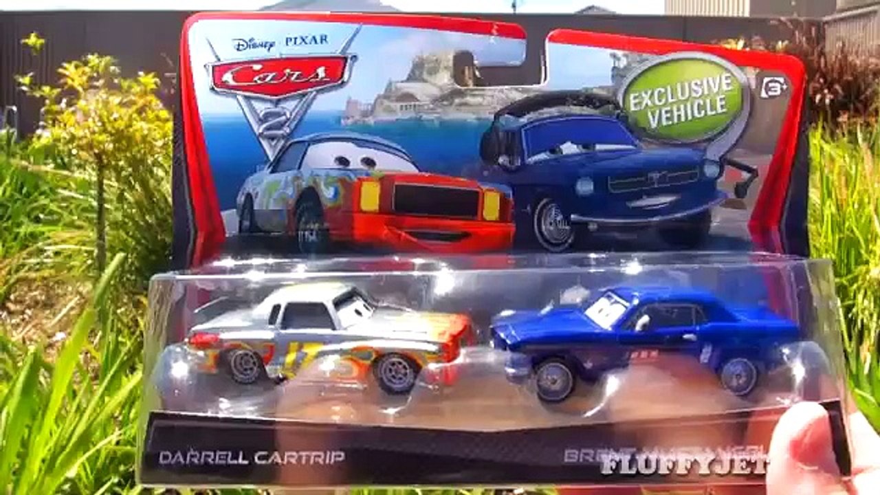 Disney CARS 2 Darrell Cartrip Diecast Piston Cup Racing Mattel Toys Pixar Cars Toy Review Unboxing