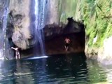 swimming outside of Coban, Guatemala