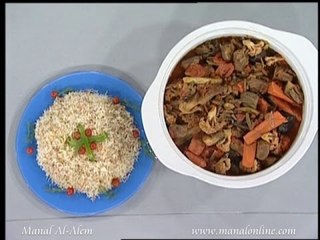 طاجن اللحم بالخضراوات - مطبخ منال العالم