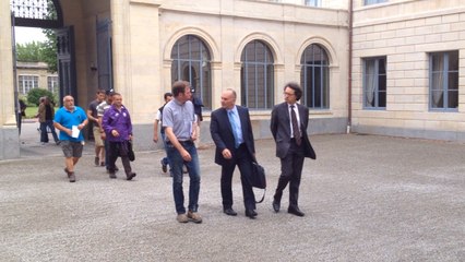 Le ministre de l'Agriculture est arrivé à Caen