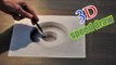 Drawing 3D hole/ Illusion anamorphic painting