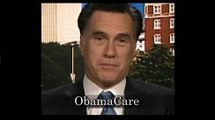 Mitt Robot - Mitt Romney flip-flops on healthcare reform