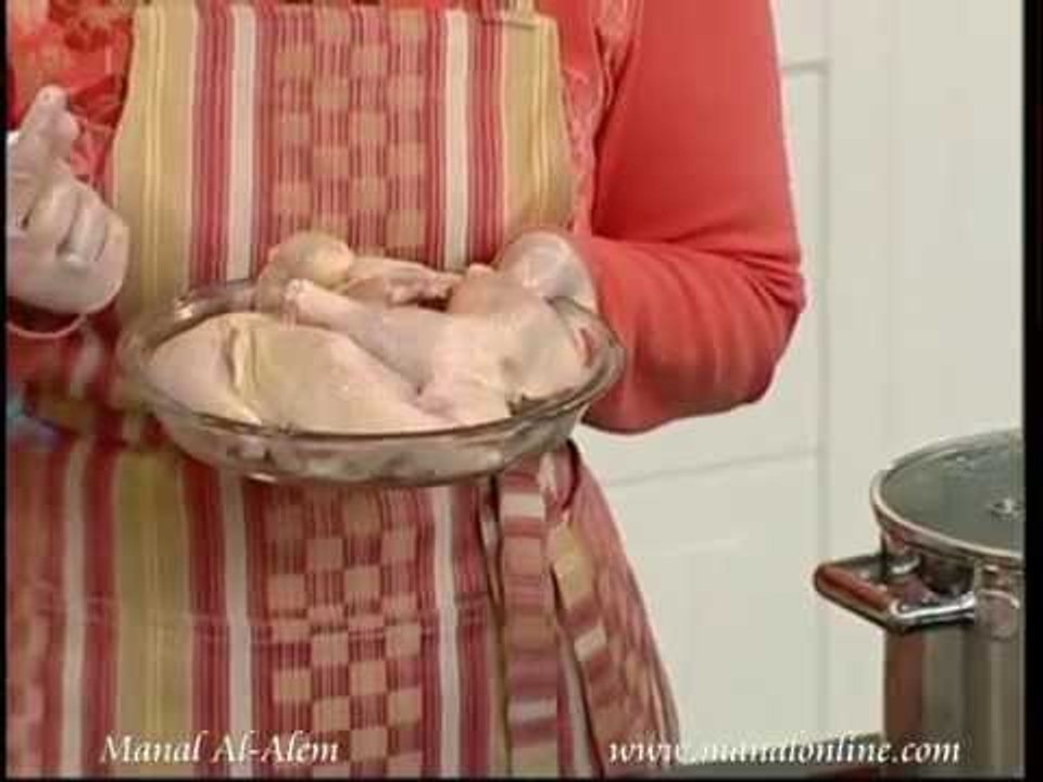 طريقة سلق الدجاج - مطبخ منال العالم