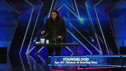 Youngblood Performer Squirts Milk Out of His Eyes America's Got Talent 2015