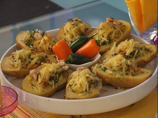 بطاطس محشية بالدجاج