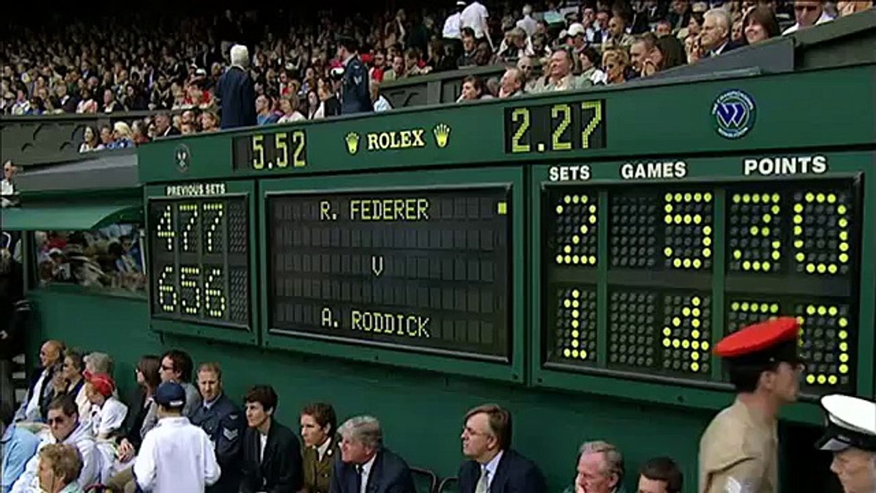 Federer v Roddick (2004 Men's Final) - Rolex Wimbledon Golden Moments