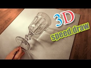 Descargar video: Drawing 3D (how to draw) realistic/ Speed Painting timelapse