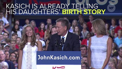John Kasich Opened His Campaign With A Story About His Daughter's Birth