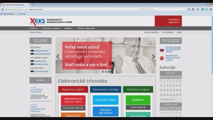 ELEKTRONICKE TRHOVISKO FUNGUJE UZ ROK 1.7.2015