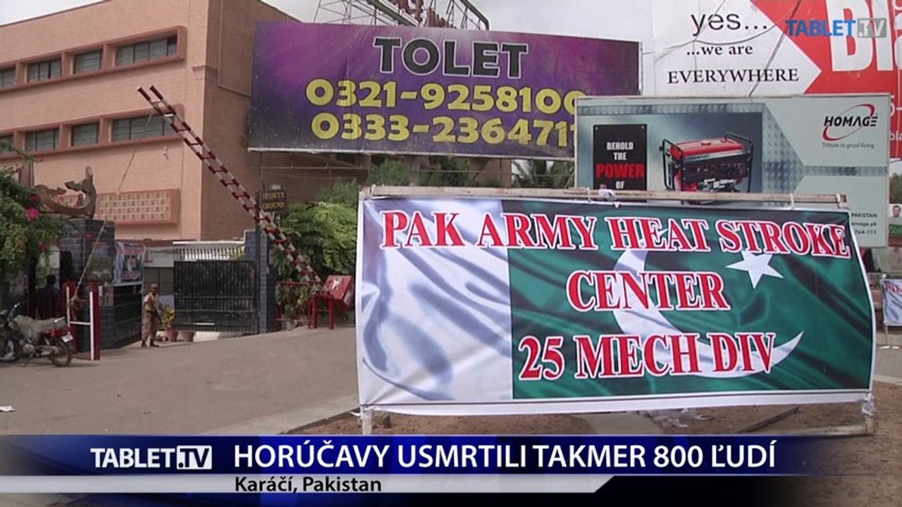 PAKISTAN: V metropole Karáčí zomrelo v dôsledku horúčav takmer 800 ľudí