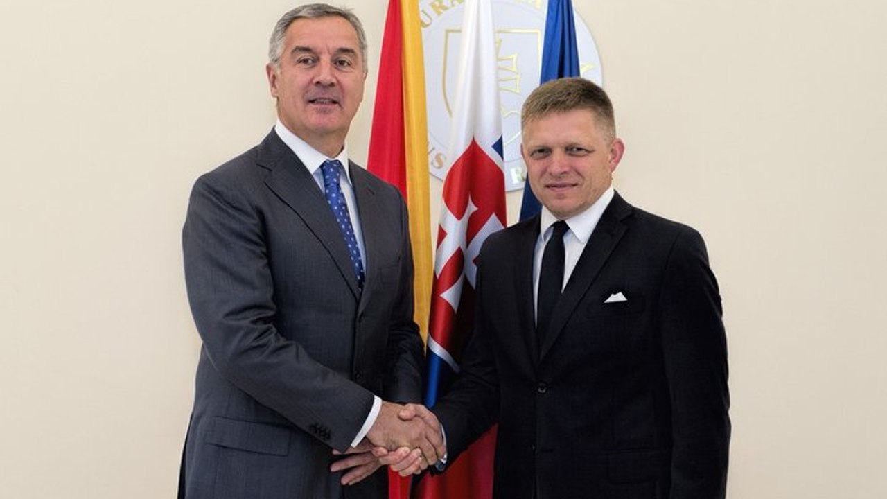 ZÁZNAM: R. Fico prijal predsedu vlády Čiernej Hory M. Djukanoviča