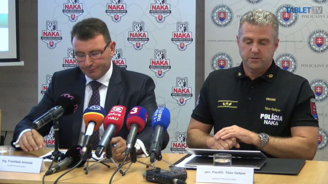 ZÁZNAM: Prezídium Policajného zboru o korupcii a daňových podvodoch
