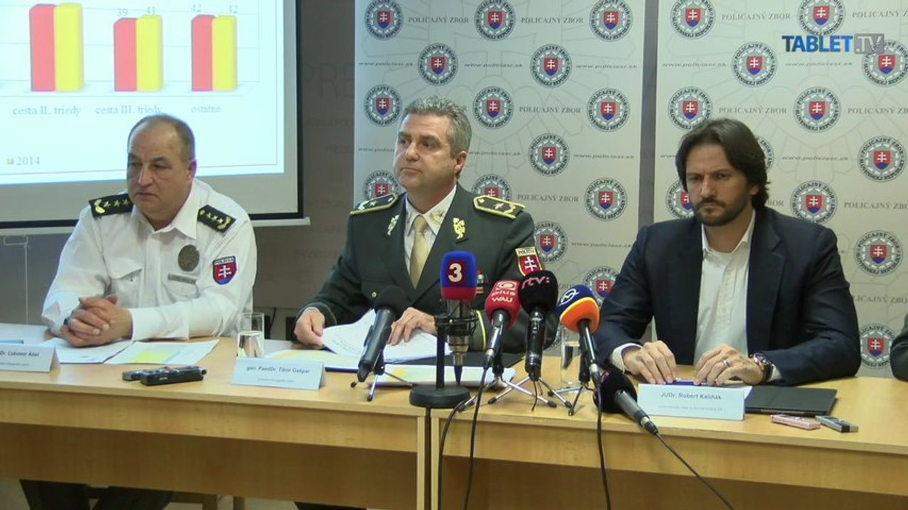 ZÁZNAM: Gašpar, Ábel a Kaliňák o dopravno-bezpečnostnej situácii za rok 2014
