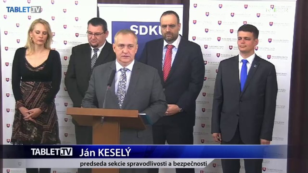 ZÁZNAM: SDKÚ-DS ku kauze Váhostav