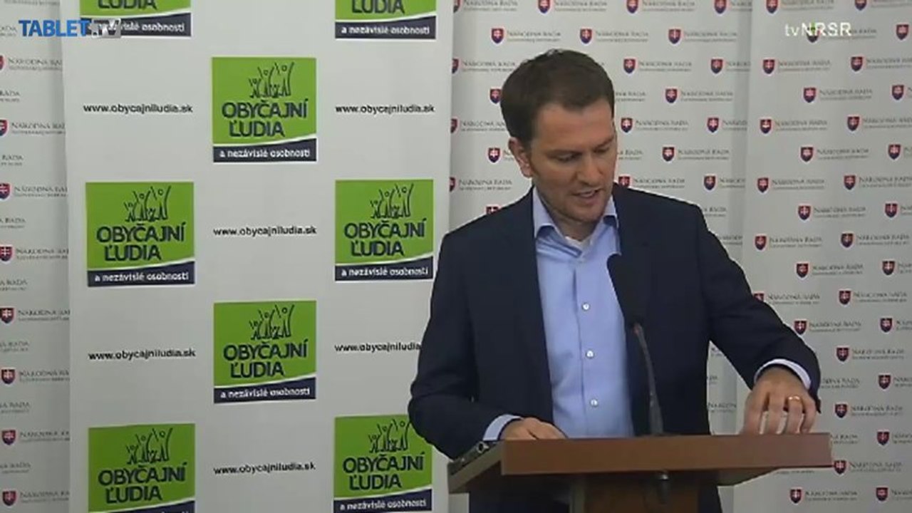 ZÁZNAM: Matovič vyzýva Procházku, aby opustil vrcholovú politiku 