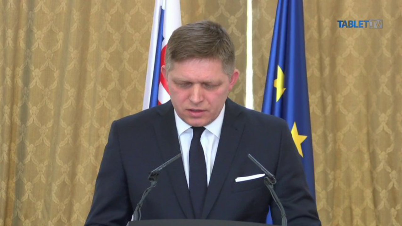 ZÁZNAM: Predseda vlády SR Robert Fico hodnotí tri roky pôsobenia vlády