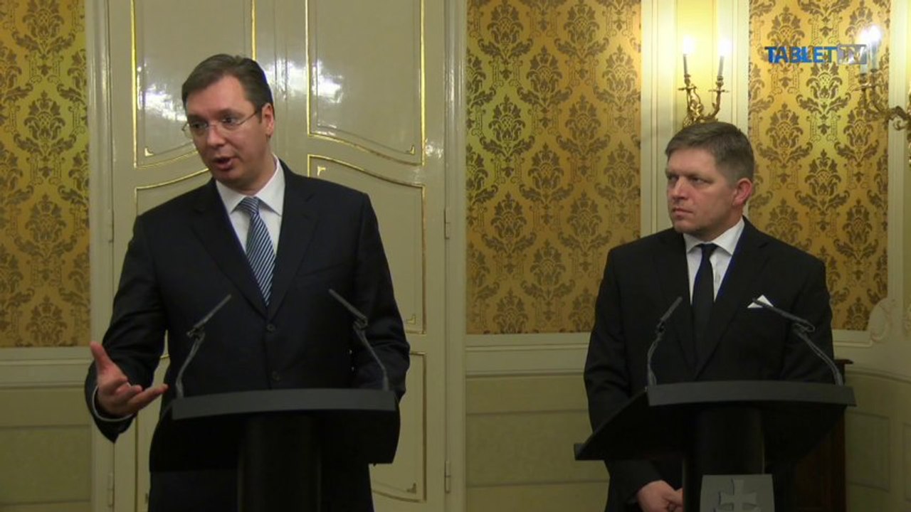 ZÁZNAM: Premiér Srbskej republiky na oficiálnej návšteve Slovenska s Robertom Ficom