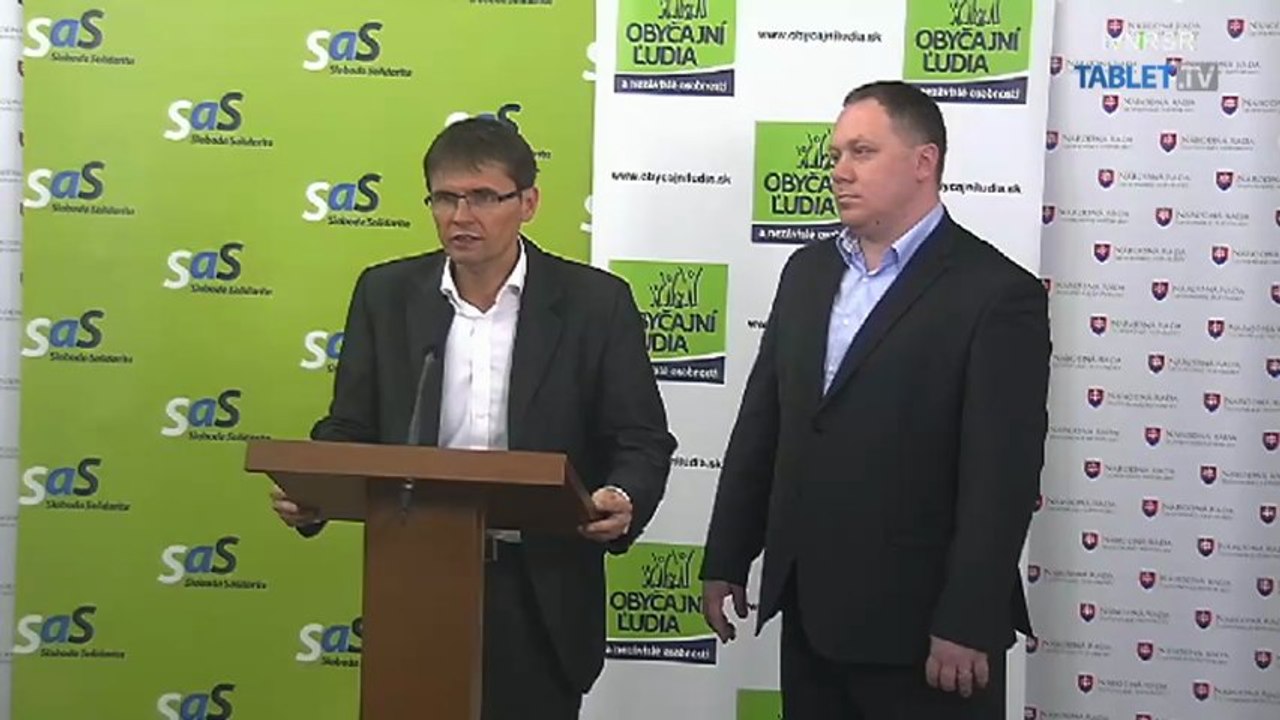 ZÁZNAM: SaS a OĽaNO o tom, ako Smer torpéduje opozičnú kontrolu Vojenského spravodajstva