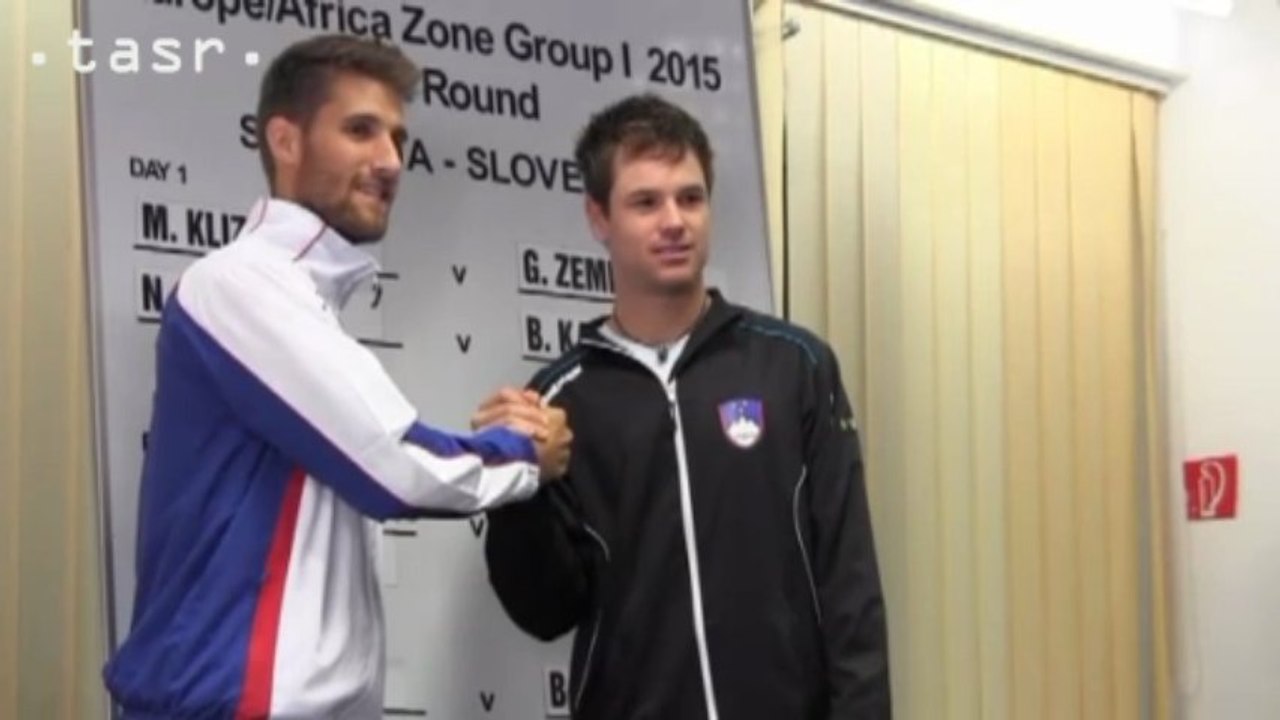 Tenis: Zápas Slovensko - Slovinsko otvoria Kližan so Žemljom