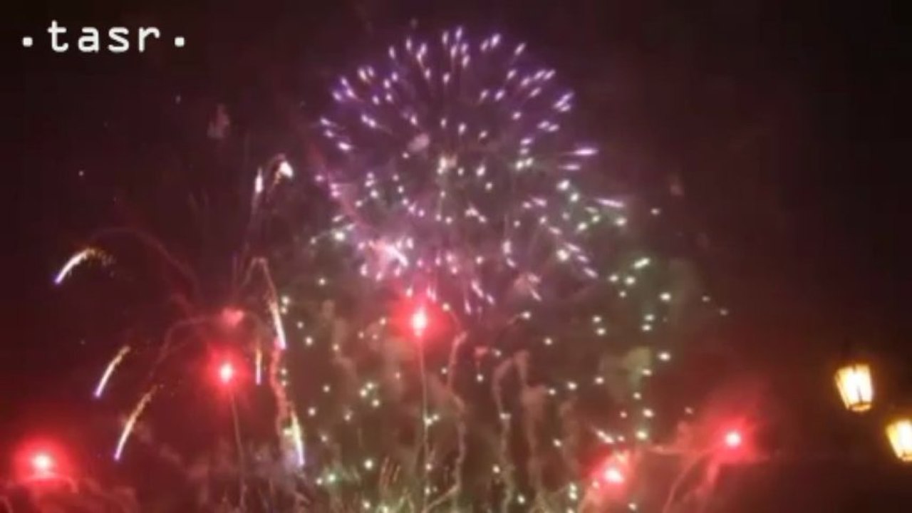 Silvestrovský ohňostroj v Bratislave