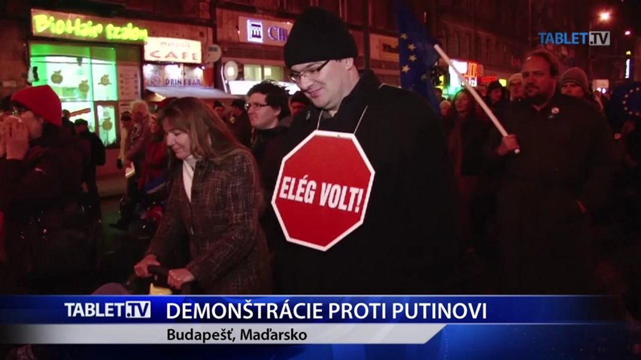 Putin: Net! Európa: Áno! Tisícky Maďarov demonštrovali