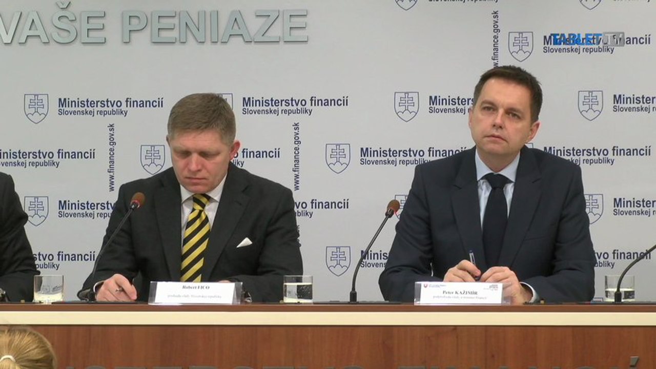 ZÁZNAM: Fico, Kažimír a Filko o novej daňovej prognóze